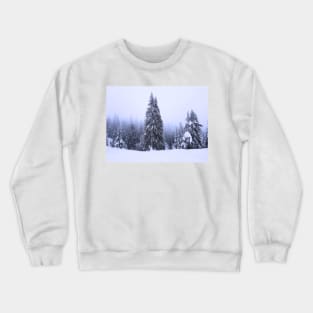 A Pine Forest in Winter Crewneck Sweatshirt